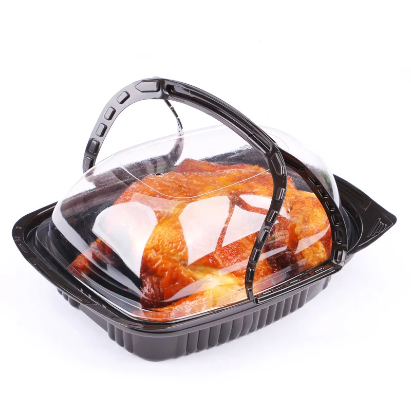 Whole sale Roasted Chicken Boxes Packaging High Quality Poultry Roast Chicken Plastic Container