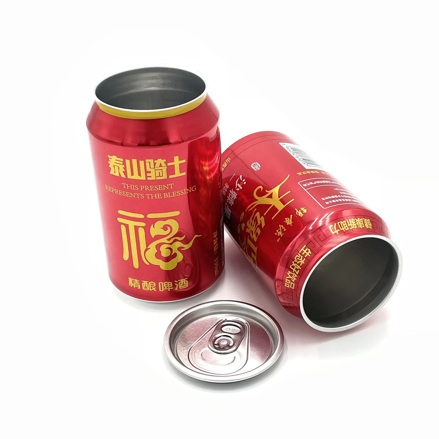 Custom Empty Printed metal tin can 250ml 330ml slim sleek Aluminum Beverage Beer Soda Drink package Cans