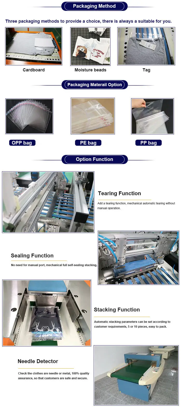 Garment Folding Bagging Machine Surgical Gown Towel Workwear Packaging Stacking Machine Auto T-shirt Folder Machine