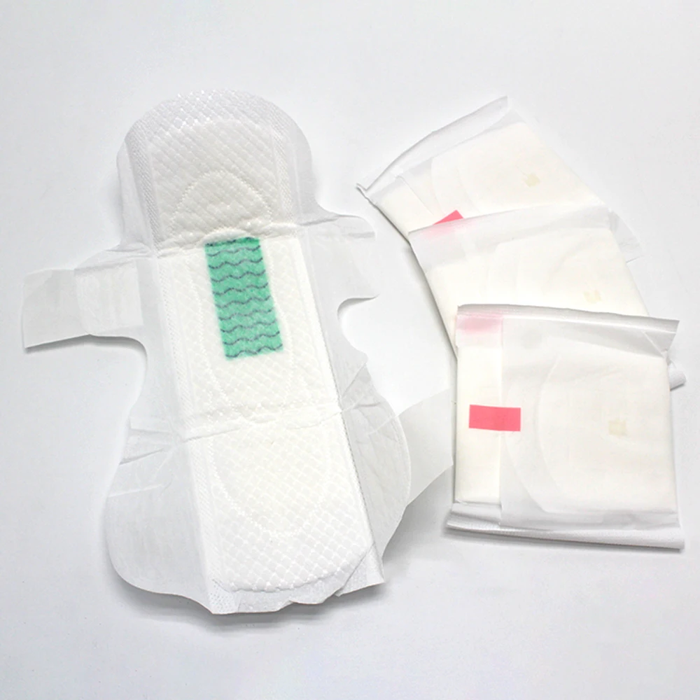 Bag Or Box Package Lady Menstrual care Sanitary Napkin Disposable Cotton Sanitary pads  Made in China