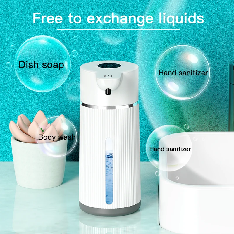 Infrared Motion Sensor Automatic Soap Dispenser Touchless Bath Kitchen Countertop Dish Soap Dispenser