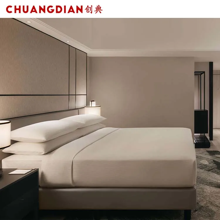 Professional High Quality Manufacturer Furniture Bedroom Furniture Complete Set Luxury Design Guest Room Project