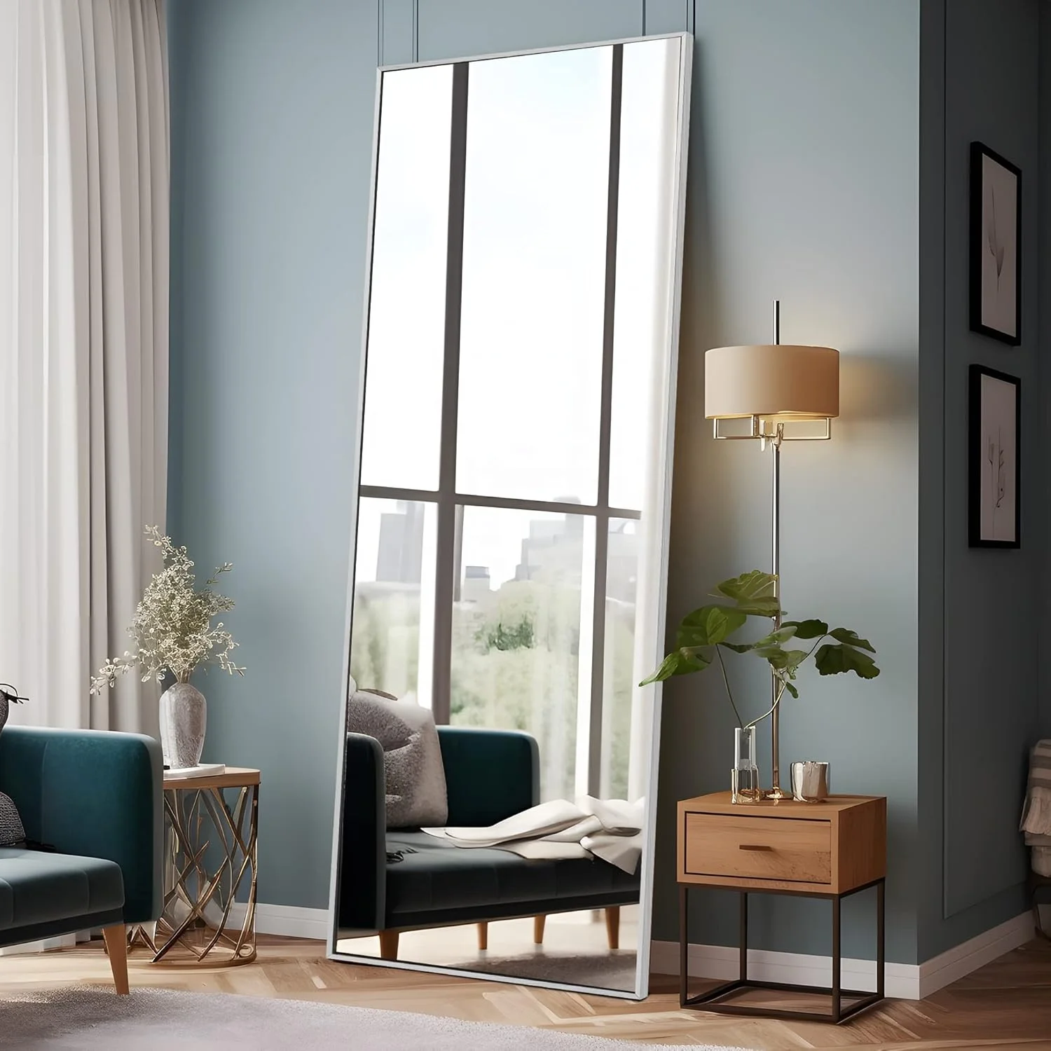 Acrylic big room Home Wall Decor luxury Unbreakable hanging salon Mirror for Hotel bedroom living room and gyms facility Decor