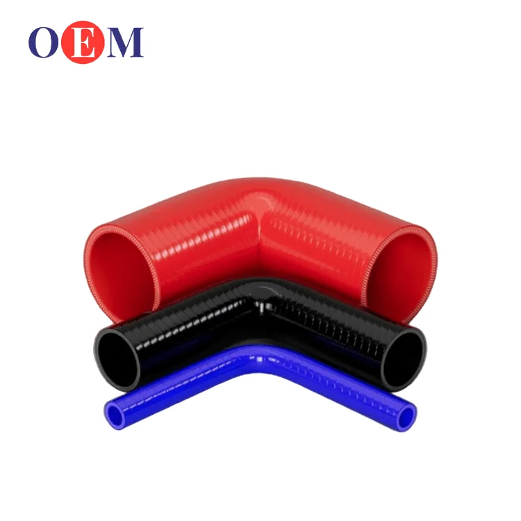 AIMO Universal Heat Resistant 45 90 Degree Auto Car Radiator Elbow Silicone Hose Coupler Tube Pipe