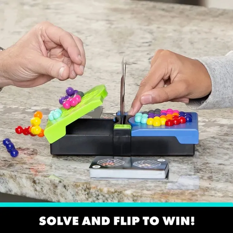 Hot Selling Educational IQ Brain Game Intelligent 2 Players 42PCS Beads Puzzle 80 Challenges Board Table Game For Kid