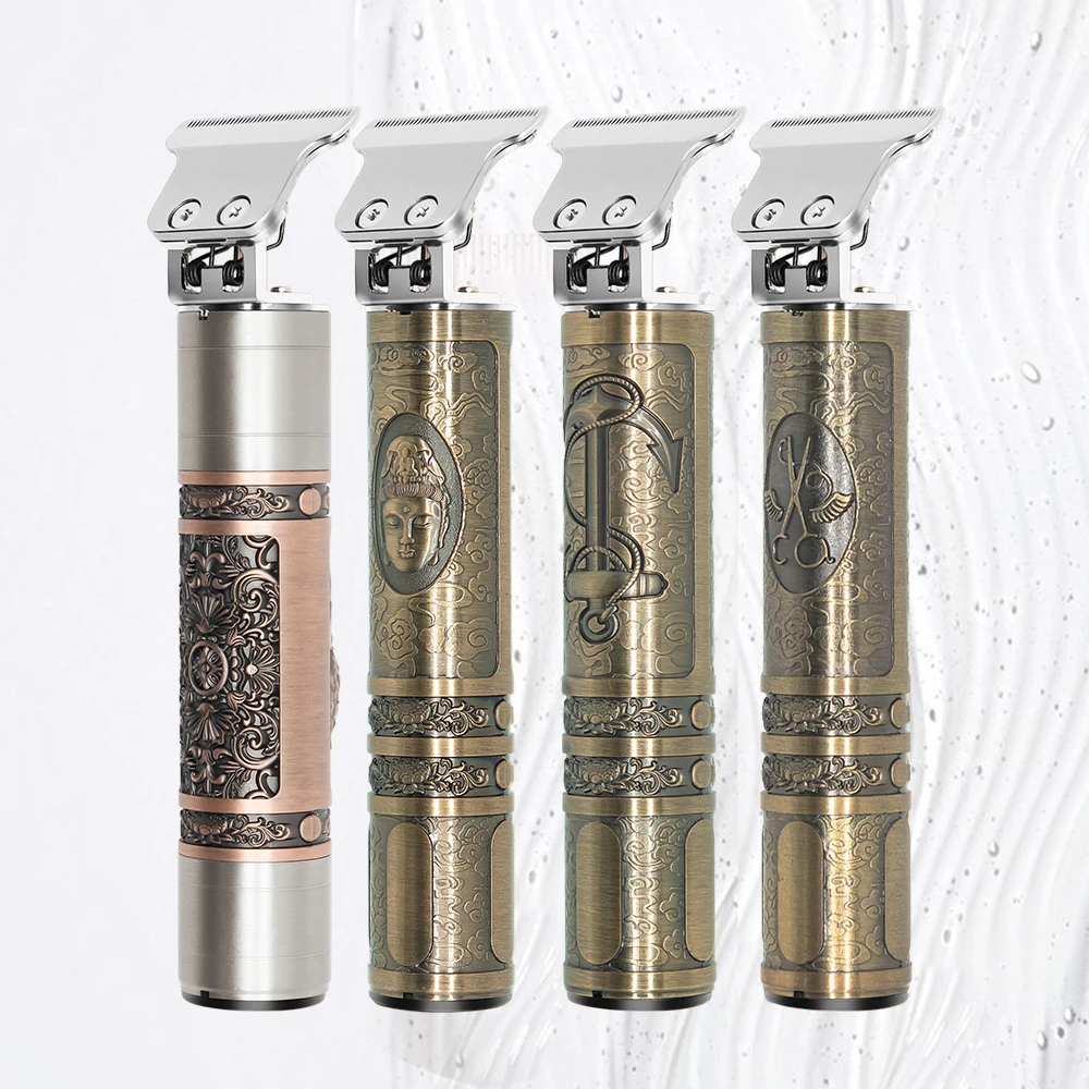 Professional Electric Hair Clippers,Cordless USB Rechargeable T-Blade Hair Beard Trimmer  with 4 Guide Combs Haircut Machine