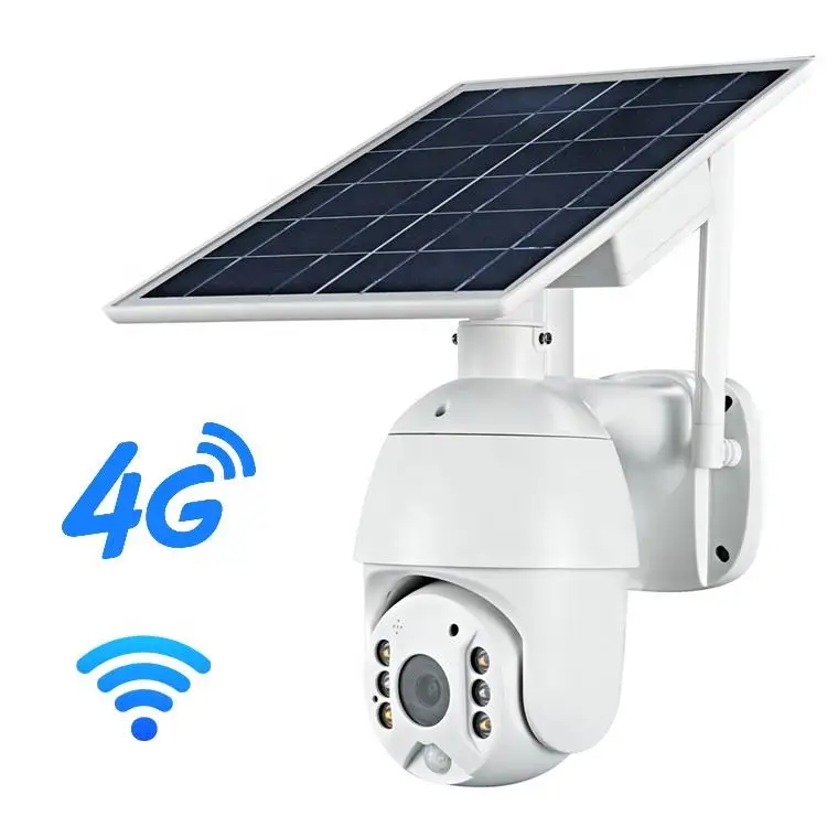WiFi PTZ открытый 1080P Солнечная камера 360 Батарея мощность безопасности CCTV ИК ночного видения наружного наблюдения беспроводная высокого