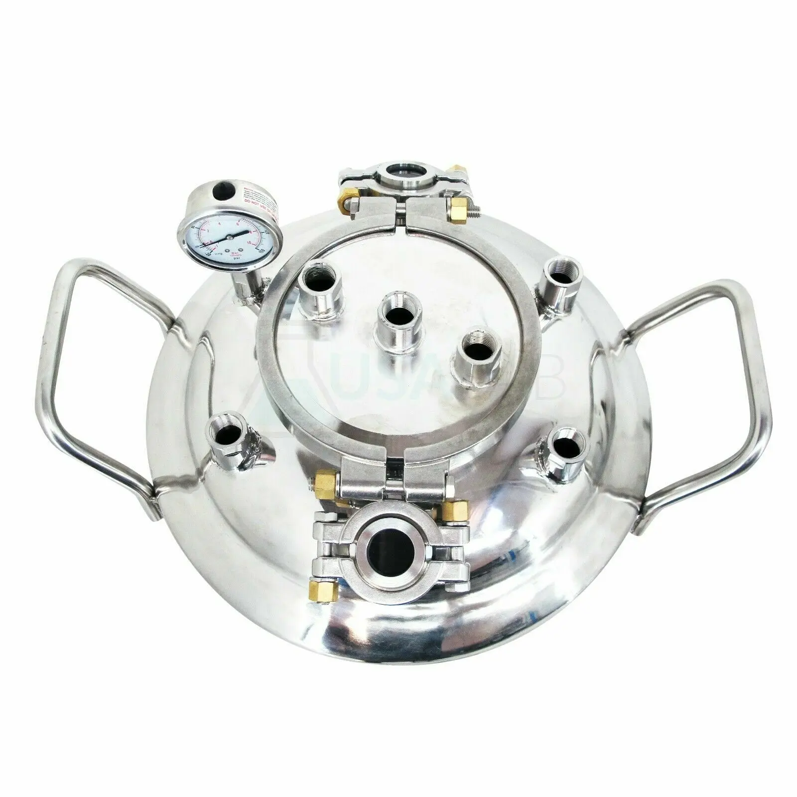 Новые запчасти для экстрактора на заказ, 4-12 дюймов, тройной зажим из нержавеющей стали, верхняя труба с зажимом и смотровым стеклом