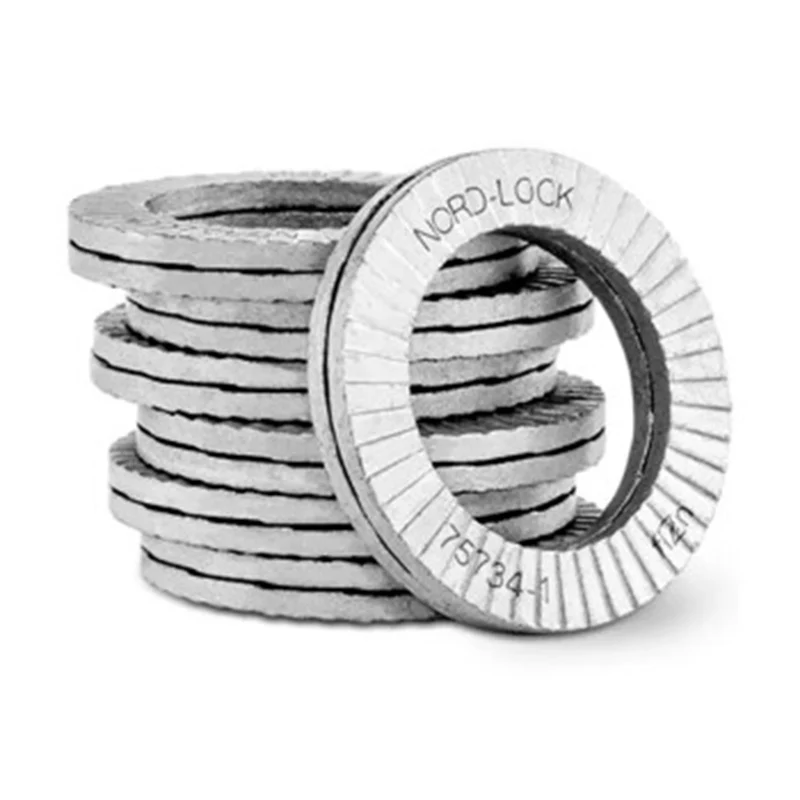 Original Nord-Lock Din25201 Self - Locking Washer Steel Steel With Zinc Flake Coating M3 Nl3 5 6 8 10 11 12 14 16 18 20 22 24Sp