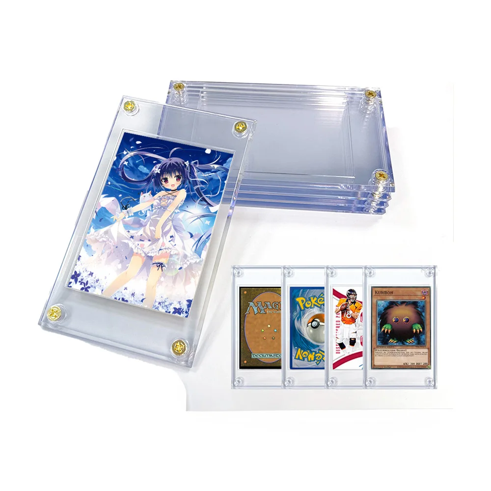 Sports Baseball yugioh card Toploaders 35 pt Hard Cards Sleeves Case  Holographic Football Pvc Card Holder