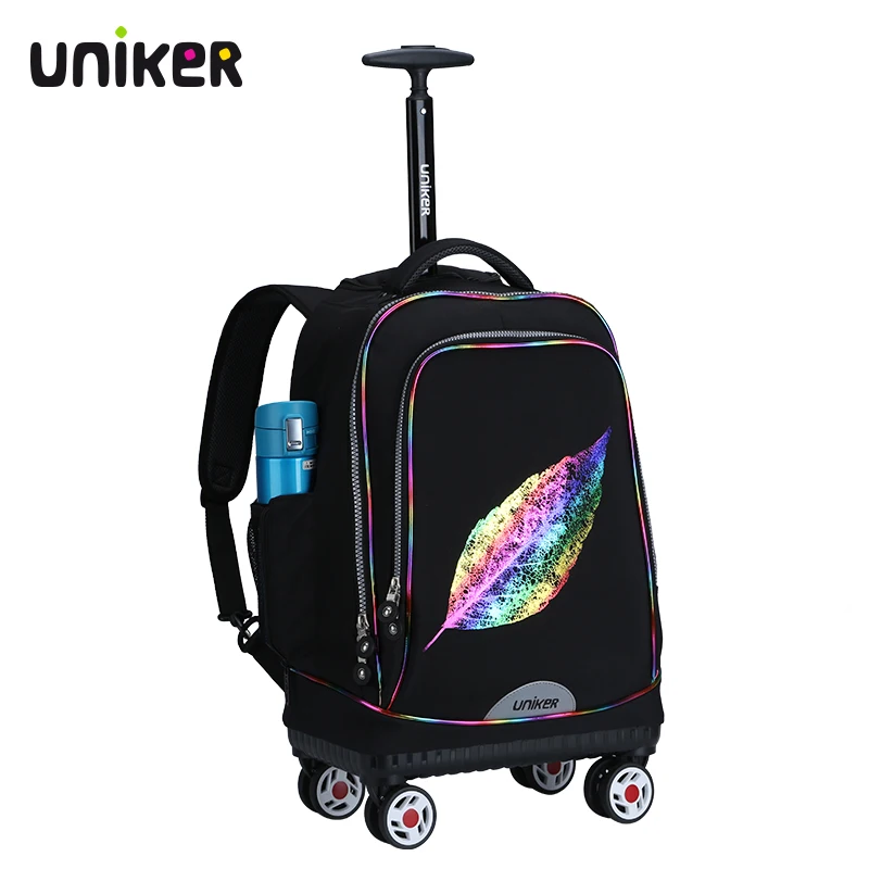 UNIKER Large Capacity Trolley Tool Bag Smart Trolley Bag Backpack Bag School Trolley