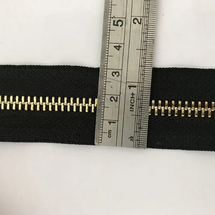 Nylon zipper 5# brass  zipper open end  for garments handbags inner zipper of travel bag luggage