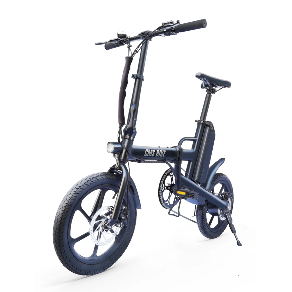  Adult Folding Electric Moped Bike Variable Speed Foldable E-bike 16 Inch