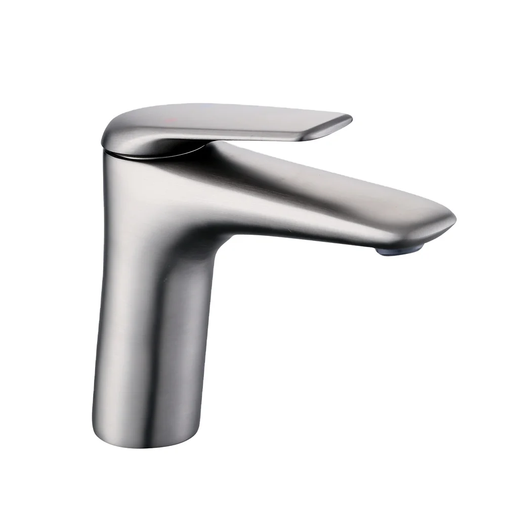 2021 new design gun gray brass hot and cold sink faucet