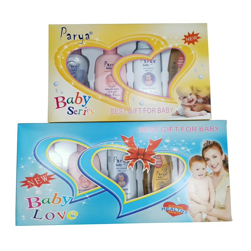 Parya Baby 4 предмета ежедневная ванна питательный шампунь для кожи и масло подарочный набор новорожденных Eco