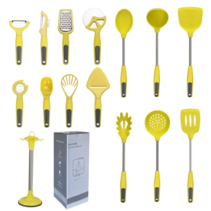 Amazon Top Seller Kitchen Accessories Cooking Tools Kitchenware Accesorios De Cocina Silicone Kitchen Utensils Set