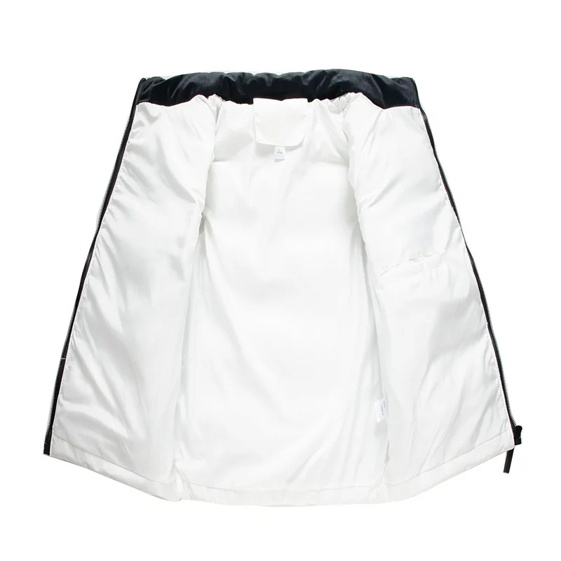 2021 winter mens cotton-padded jacket large size vest warmth and thick waistcoat