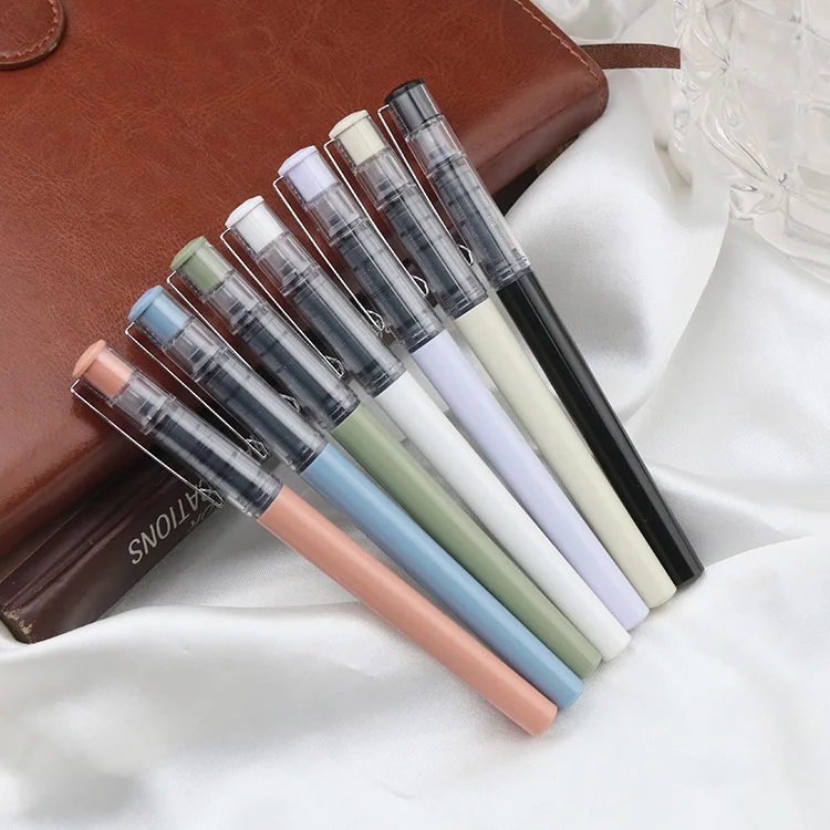 Plastic Stationery Gifts 0.5 MM Multi Color Ink Gel Pen With Custom Logo for School Office