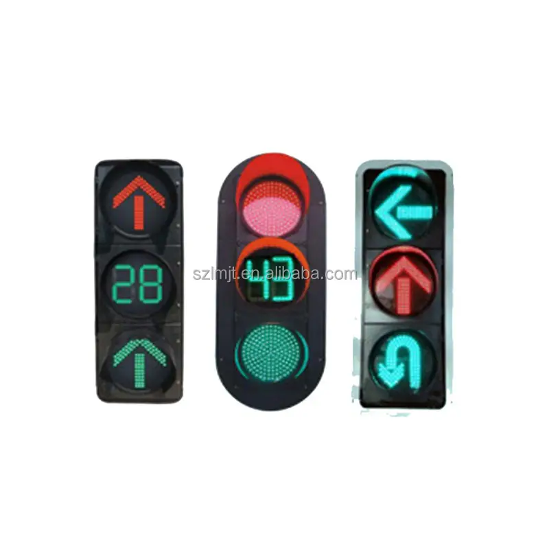 High Power Polycarbonate Housing 200mm Traffic Safety Light Remote Control Solar Traffic Signals Lights