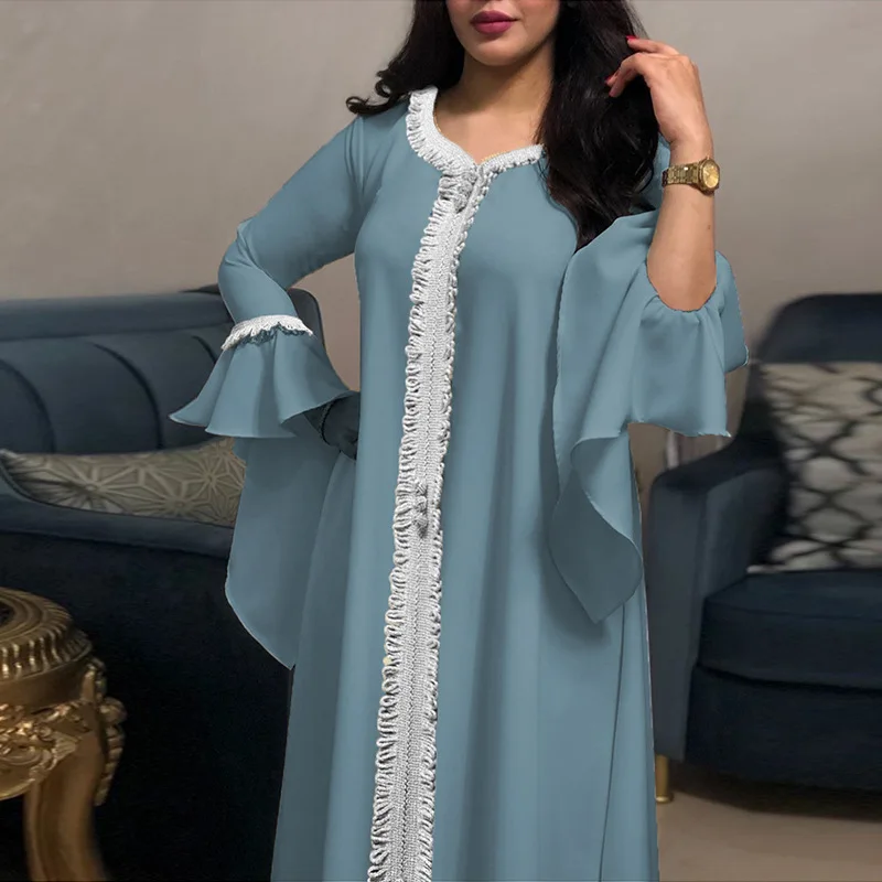 Islam abaya dubai chiffon western islamic clothing middle east evening muslim dress