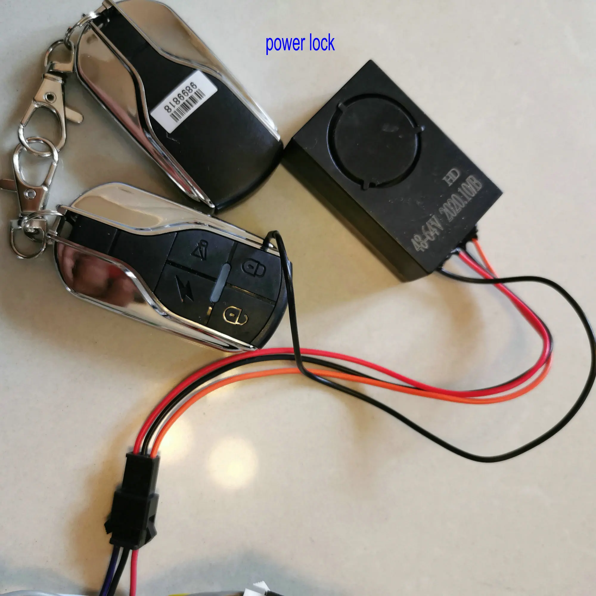 36v48v60v64v Burglar Alarmer+Electric Control Lock/Wireless KEY Lithium Battery E-Bike MTB ACCESSORY Conversion Part