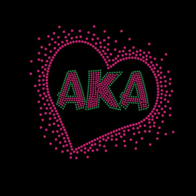 Bling AKA 1908 hotfix rhinestones heat transfers motif for T-shirts and hoodies