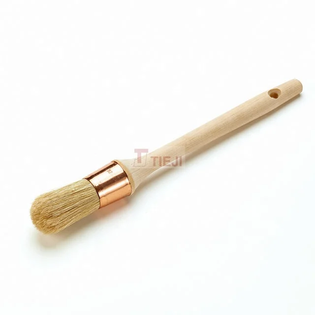 312 French Paint Brush Poly Bag DIY White Birch Painting Tools Painting Oil Brush Epoxy Resin Copper Plated for House Wall Art