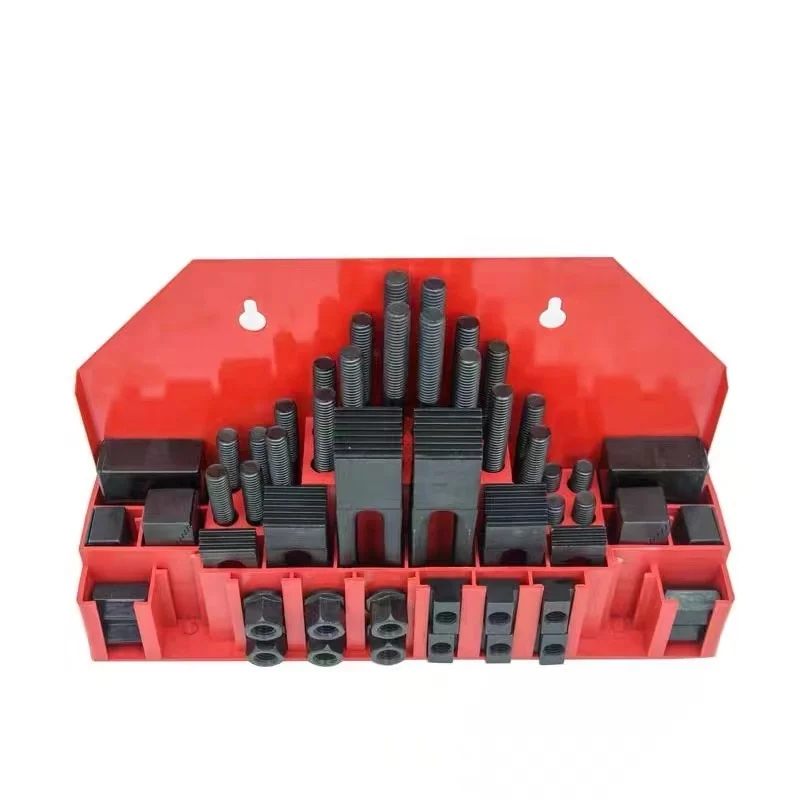 Other Machine Tools Accessories Steel Clamping Kit CK12 CK10 CK08 M20 M18 M16 M14 M12 M10 M08 58pcs T nuts Clamping Kit 58pcs