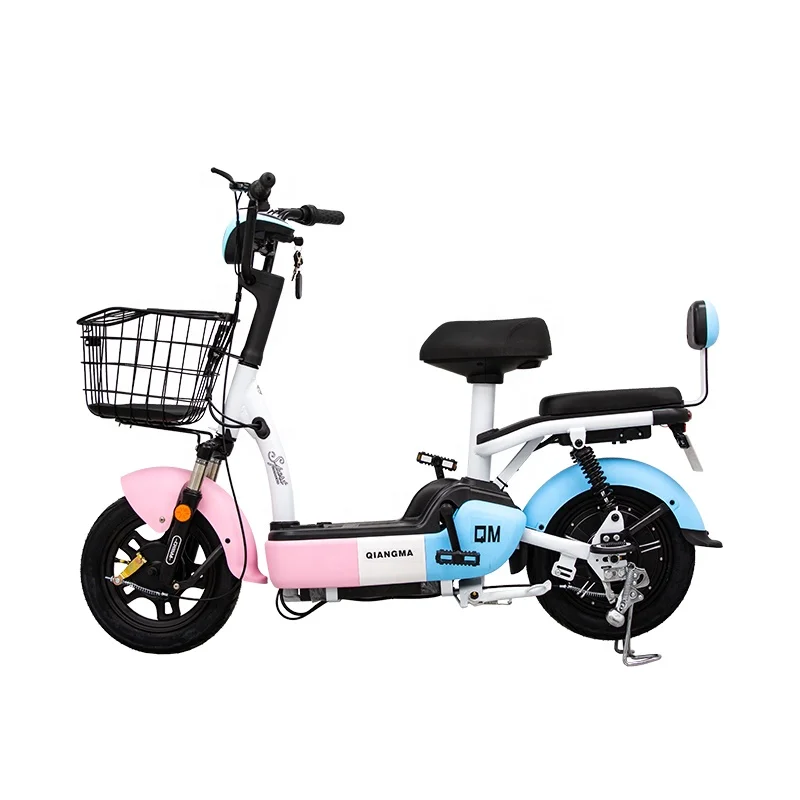 2021 Popular New Design electric bike 48V 12ah/20ah battery with basket Brushless electric bicycles wholesale