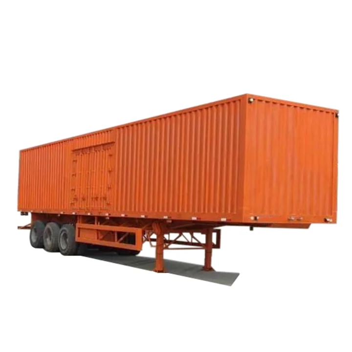 Manufacture waterproof trailer 3 axles 40 50 ton cargo beer drink 53 ft dry van box semi trailer