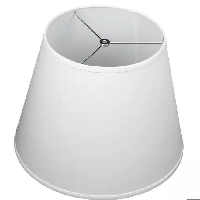 off white color linen fabric customized lampshade for table floor wall lamp