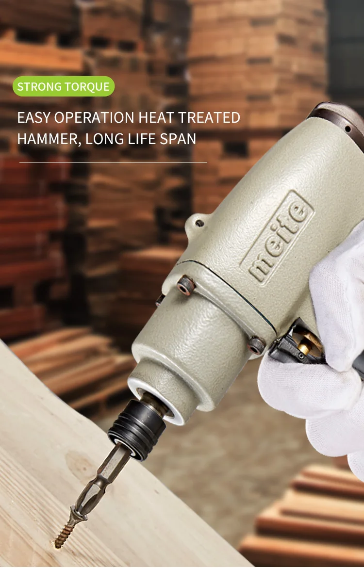 Meite MT-1206P Pneumatic Screw Driver Industrial Quality Comfortable Hand Working Screwdriver
