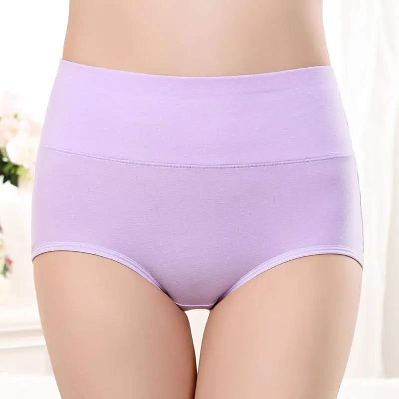 Wholesale XXL XXXL 4XL Seamless Briefs Panties Tummy High Waist Invisible Underwear Women Seamless Panties