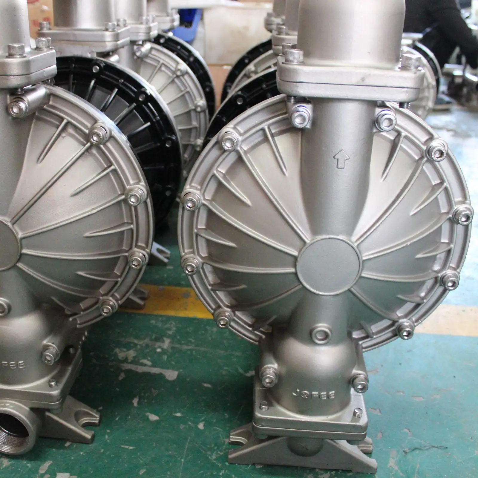 Chemical liquid transfer air operated double diaphragm pump plastic pump