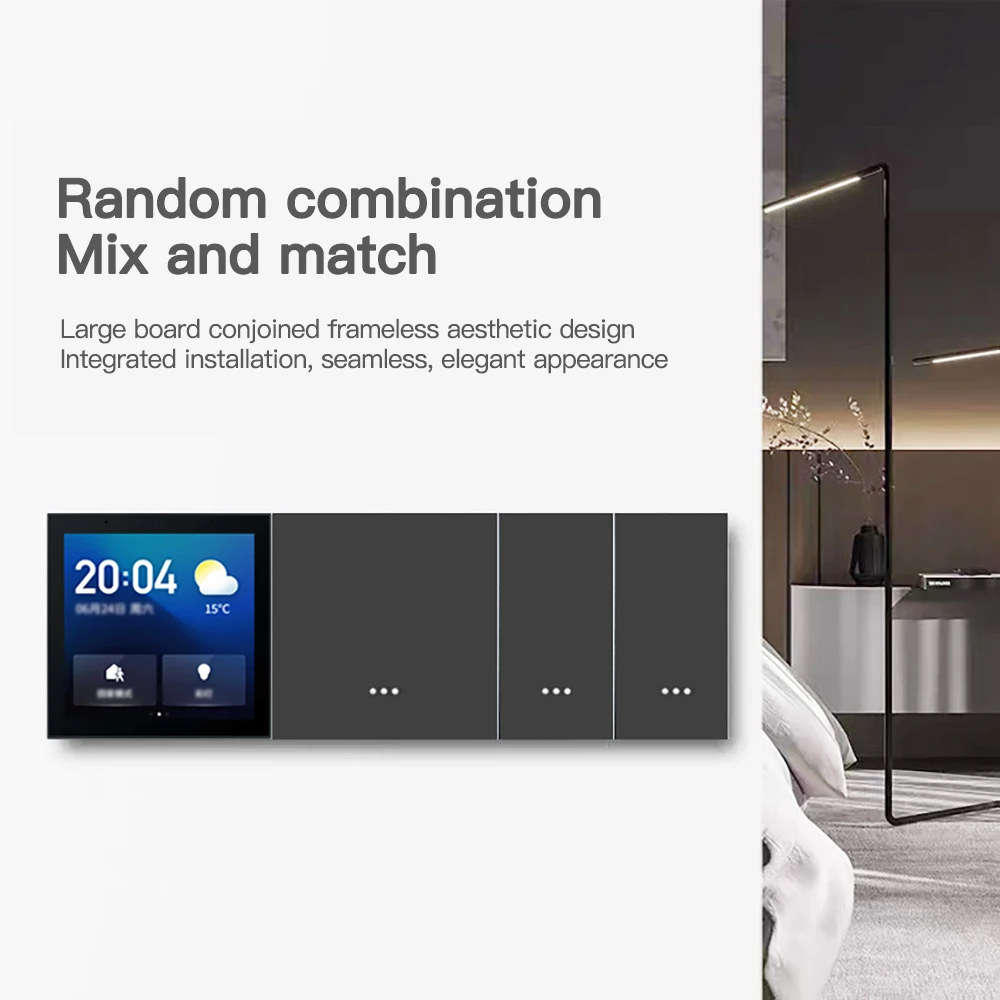 Tuya Zigbee WiFi Smart Home Switch 1/2/3 Gang 86*86mm Wall Wireless Electrical Switch App Remote Voice Control