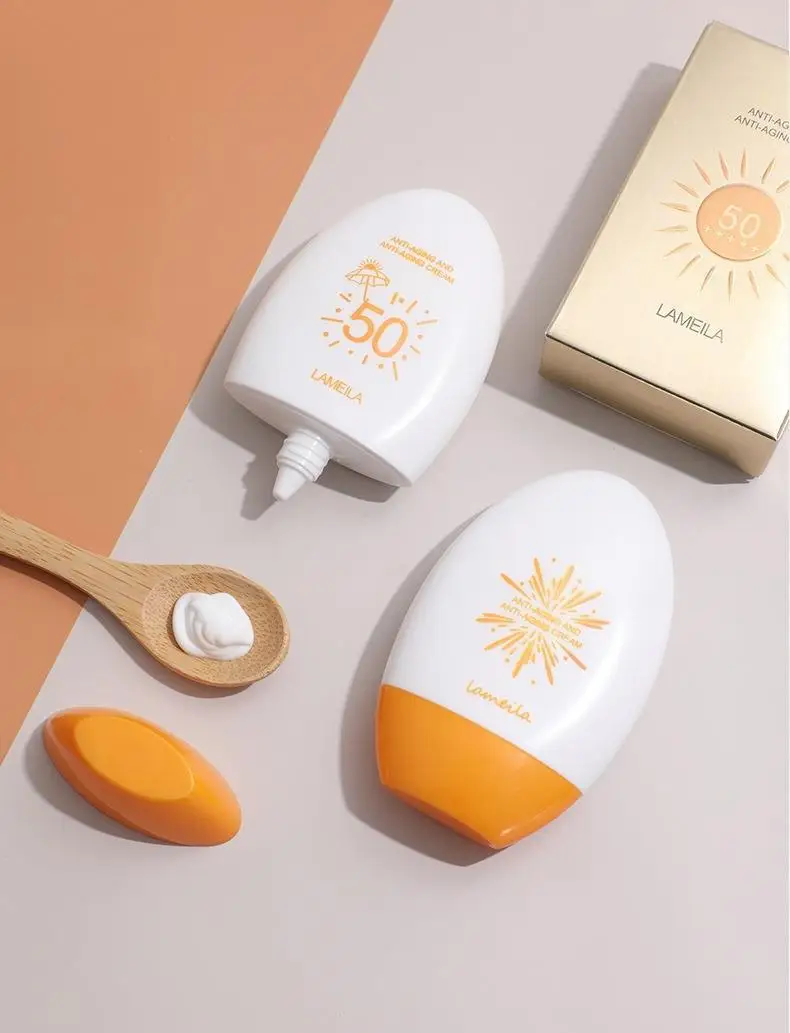Лосьон для загара SPF50 увлажняющий отбеливающий органический солнцезащитный крем лица Lameila 3053