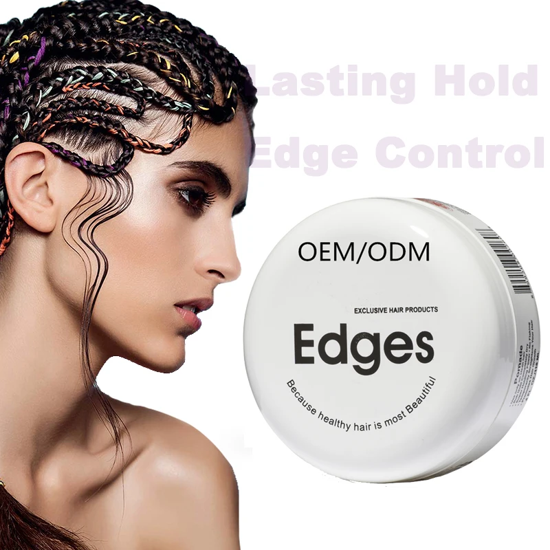 MELAO 24 Hour Long Lasting  Edge Control Gel Strong Hold 4c Hair Black Color Natural Mini Hair Wax Gel Vendors Edge Control