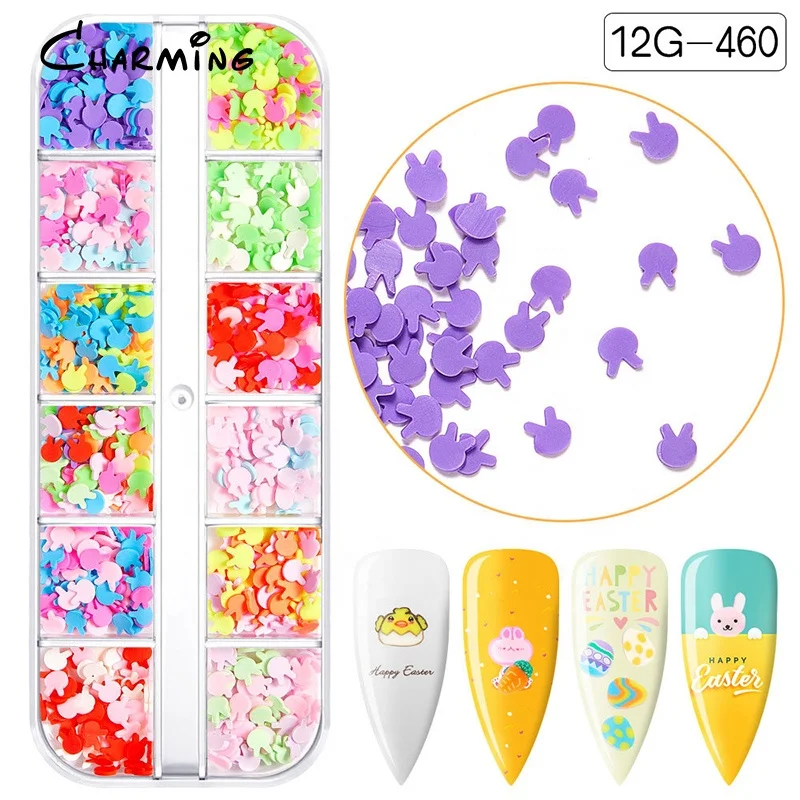 Polymer Clay Slices Sprinkles For Slime Filler DIY Clay Crafts Decoration Nail Art Easter