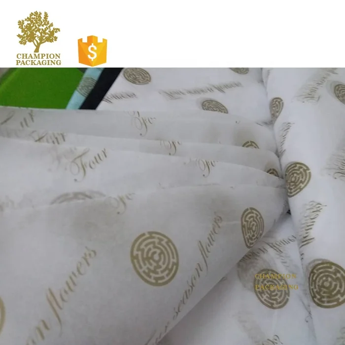 Пользовательский логотип печатная бумага для упаковки салфеток 17 г/м2 по заводской цене