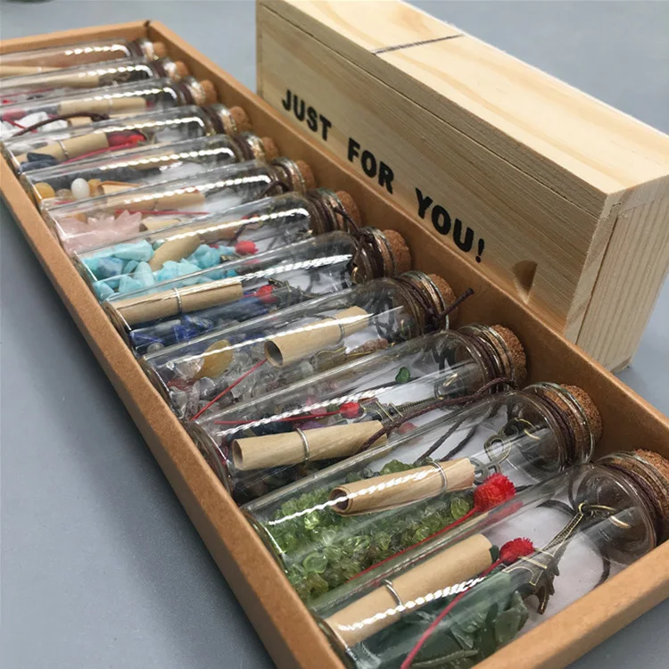 Natural Quartz Rock Crystals Gem Healing Stones Gravel Tumbled Stone in Glass Bottles