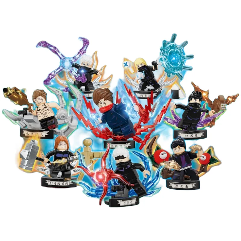 2023 New anime jujutsu kaisen building blocks Itadori Yuji Gojo Satoru Ryomen Sukuna Mini Figure Accessories Christmas gifts