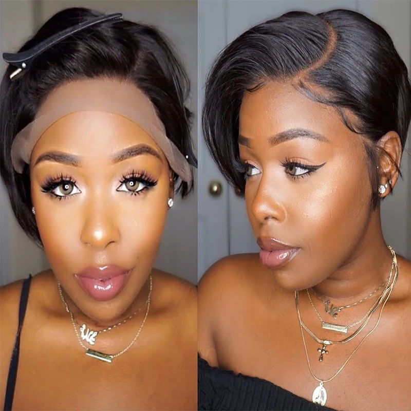 Оптовая продажа париков из человеческих волос, короткие кудрявые парики, парики из волнистых волос