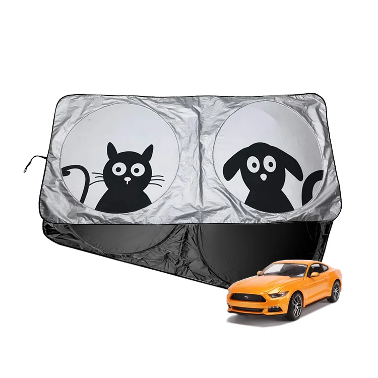 Xiangta Full Print Car Window Sunshad Kid Car Sunshade Sun Visor Protector UV Rays Heat Sun Visor