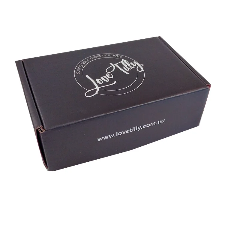  Hot Sale Fancy Pink black Custom Printing Corrugated Packaging Clothes Shipping Paper Gift airplane