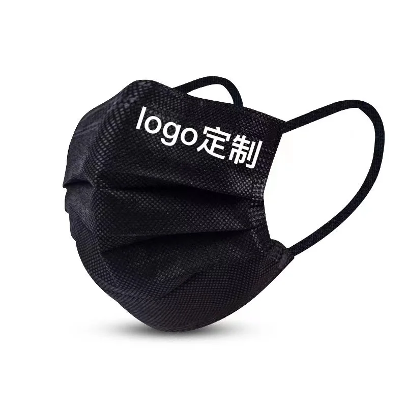 Manufacturer Disposable 3 Ply Black Face Mask