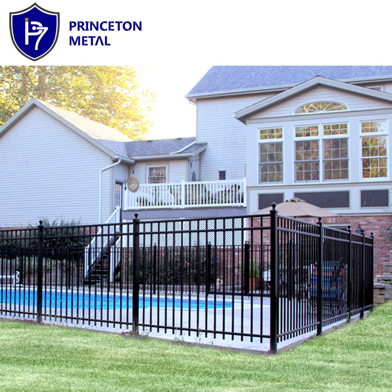 Customized metal picket panel Child Safety Pool Security Around Barrier Panels Aluminum Swimming Pool Fence
