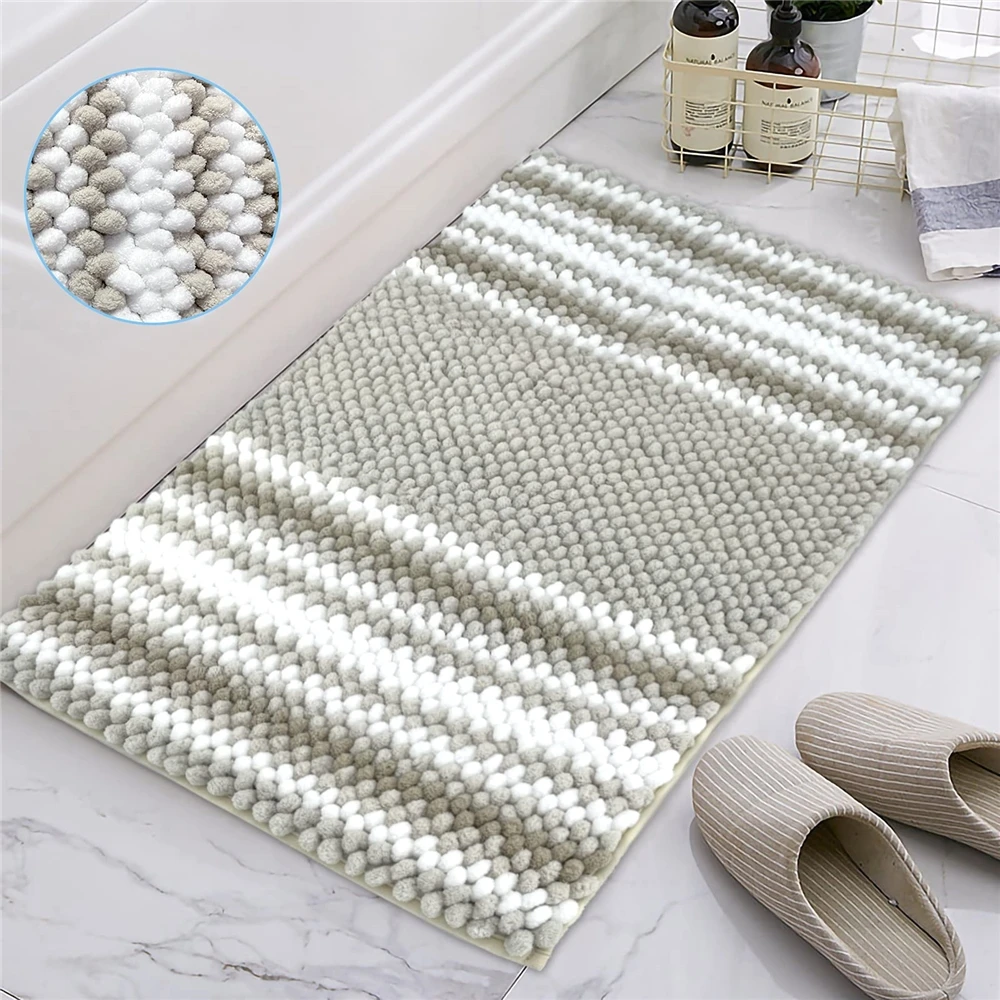 Hot Sale Anti-slip Soft Microfiber Chenille Floor Mat 100%Polyester High Quality Bath Mat