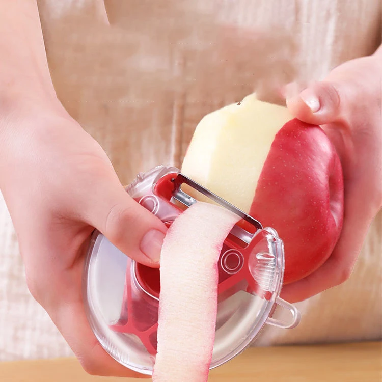 Multifunctional rotating three-in-one peeler kitchen shredder peeling knife vegetable