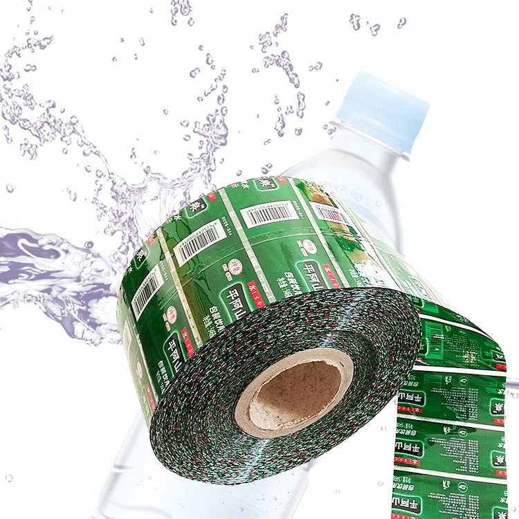 Cheap Price Heat Shrinkable Sleeve Label Roll Custom Logo PVC PET Film Mineral Water Bottle Labels Shrink Sleeve Labels for Sale