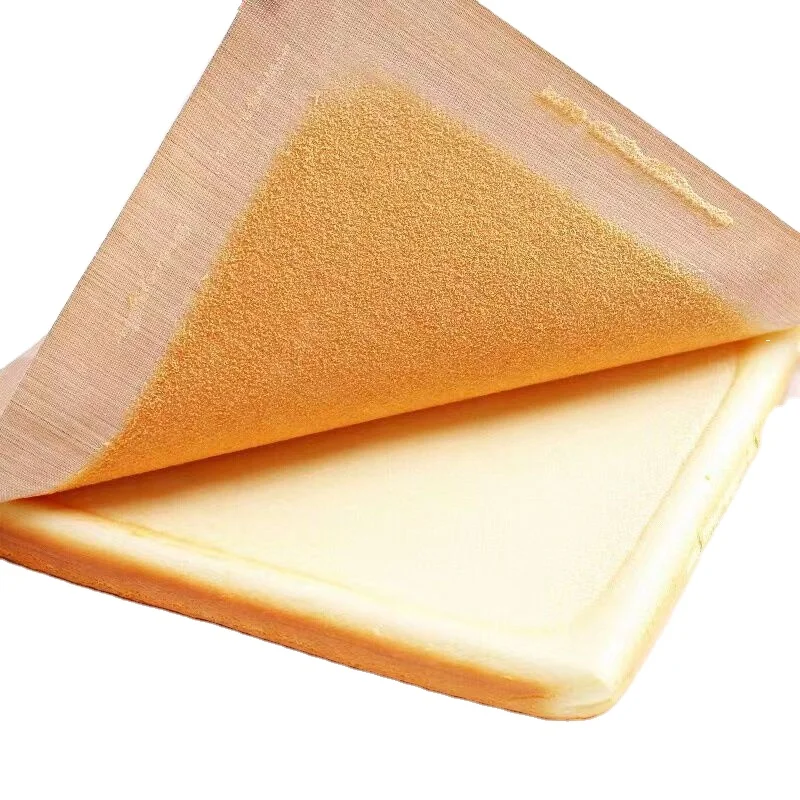 Food Grade Light Brown 0.08mm/0.13mm Non-Stick Teflonn PTFE Baking Sheet